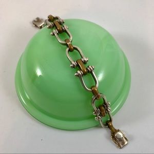 Vintage Industrial Sterling Bracelet Mexico 925